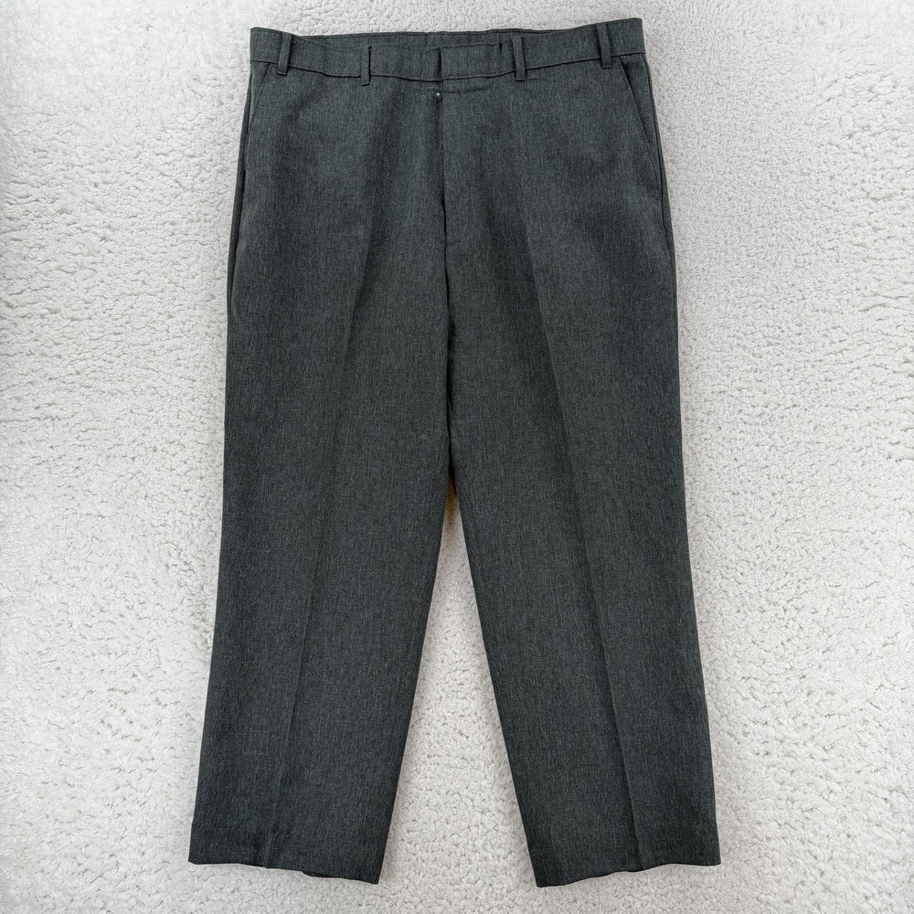 VTG Levis Action Slacks Pants Mens 38x29 Gray Classic Fit Dress Slacks (38x27)